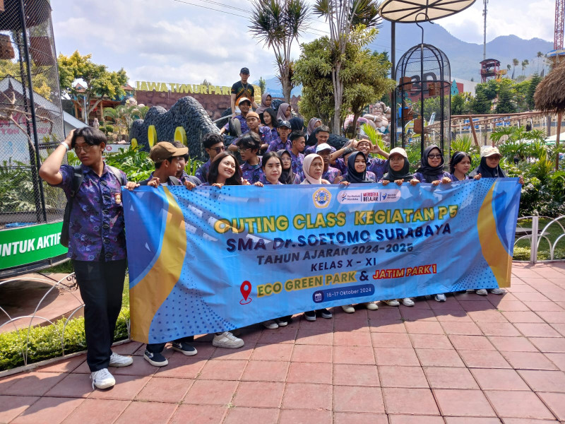 Kegiatan Outing Class Pada Pembelajaran Projek P5 SMA Dr.SOETOMO Surabaya  Tahun Ajaran 2024/2025 kelas XI