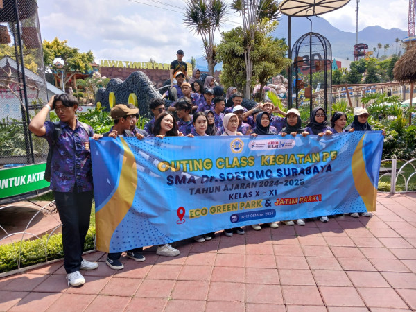 Kegiatan Outing Class Pada Pembelajaran Projek P5 SMA Dr.SOETOMO Surabaya  Tahun Ajaran 2024/2025 kelas XI